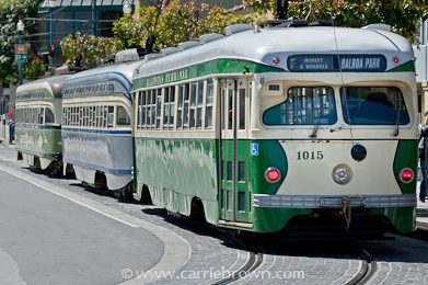 Trams, Fisherman's Wharf, San Francisco