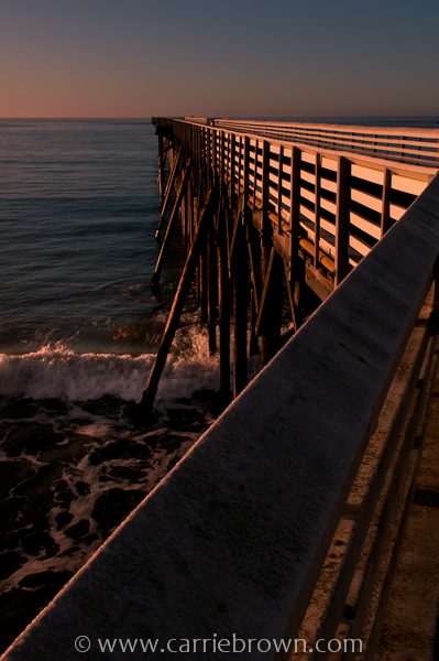 Pier at William R. Hearst Memorial State Beach, California