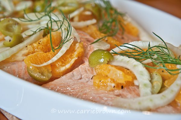 Salmon with Oranges and Fennel