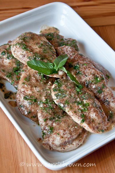Chicken Cutlets with Herb Butter 