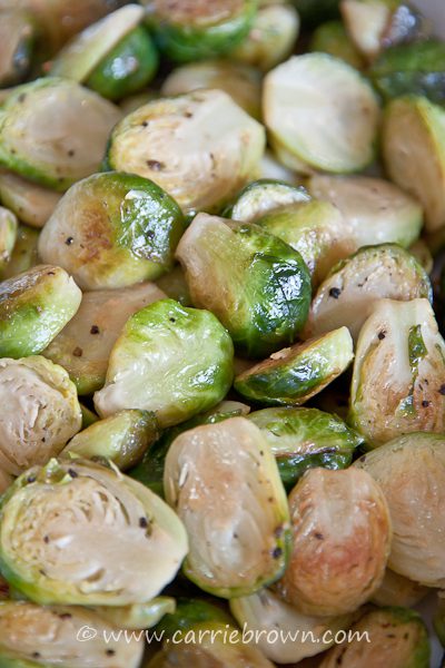 Caramelized Brussels Sprouts with Lemon | Carrie Brown