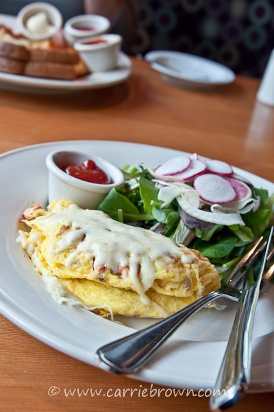 Seafood Omelet at 50 North Restaurant Seattle