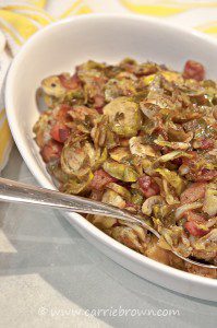 Brussel Sprouts with Bacon and Balsamic