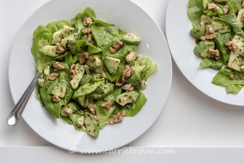 Avocado and Walnut Salad | Carrie Brown