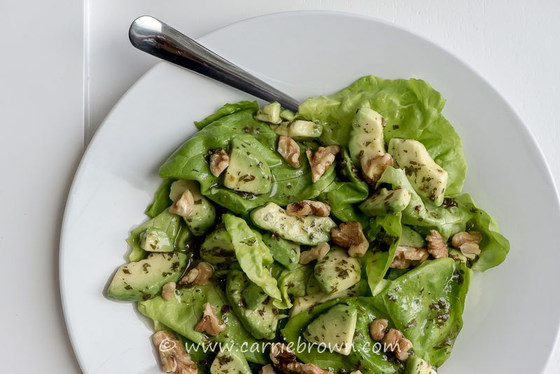 Avocado and Walnut Salad | Carrie Brown