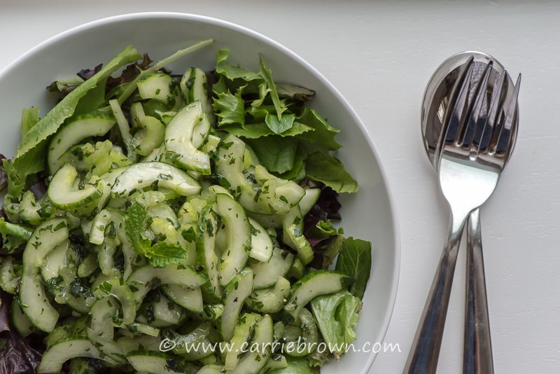 Celery and Cucumber Salad with Herbs | Carrie Brown
