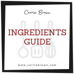 Keto Low Carb Ingredients Guice | Carrie Brown