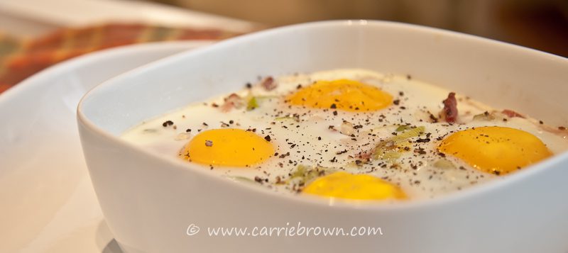 Oven Bacon and Eggs | Carrie Brown