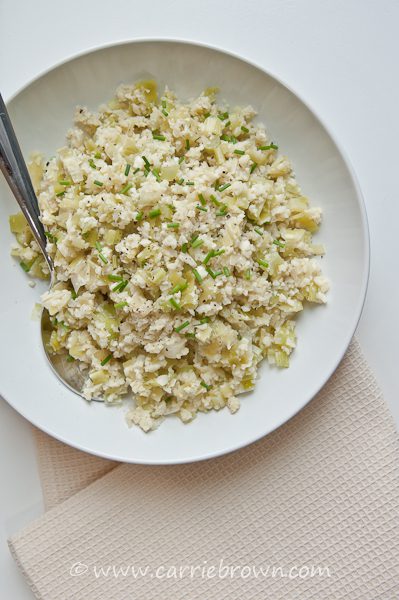 Leek and Cauliflower Risotto | Carrie Brown
