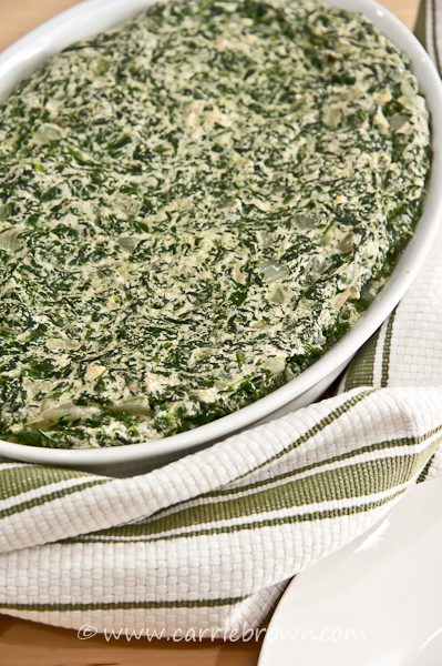 Baked Creamed Spinach | Carrie Brown