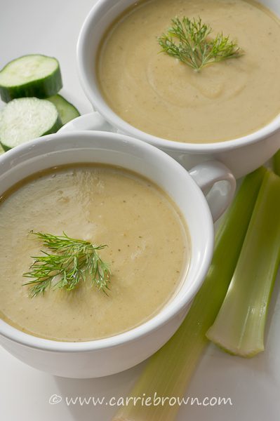 Cucumber, Celery and Dill Soup  |  Carrie Brown