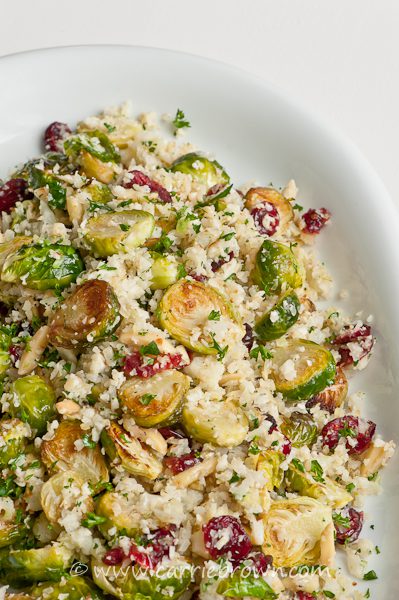 Brussels Sprouts with Almonds and Cranberries | Carrie Brown