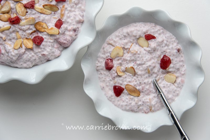 Strawberry Almond Porridge | Carrie Brown