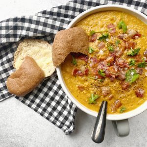 Creamy Bacon and Pumpkin Soup | Yogi Parker