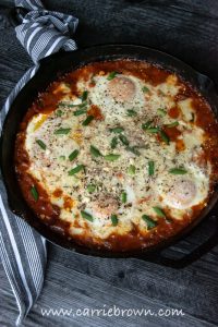 Italian Style Creamy Baked Eggs | Carrie Brown