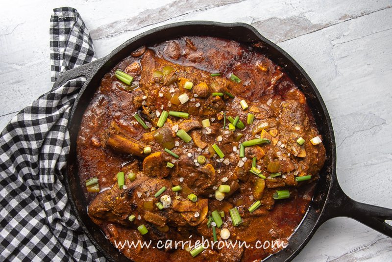 Cast Iron Curried Lamb Shanks Yogi Parker Carrie Brown