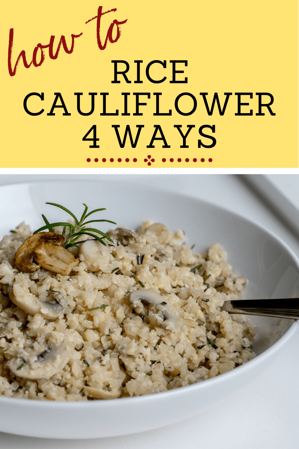 Careffore Cooking Rice How To Rice Cauliflower 4 Ways (VIDEO) - Carrie Brown | Cooking Skills